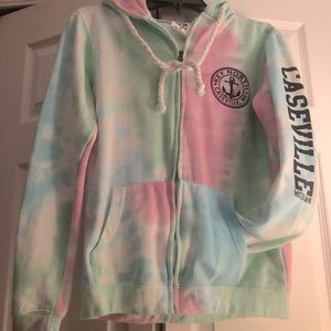 Caseville, Michigan Tie Dye Hoodie